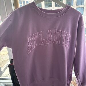 Lavender 'Atlanta' Crewneck Sweatshirt - Women